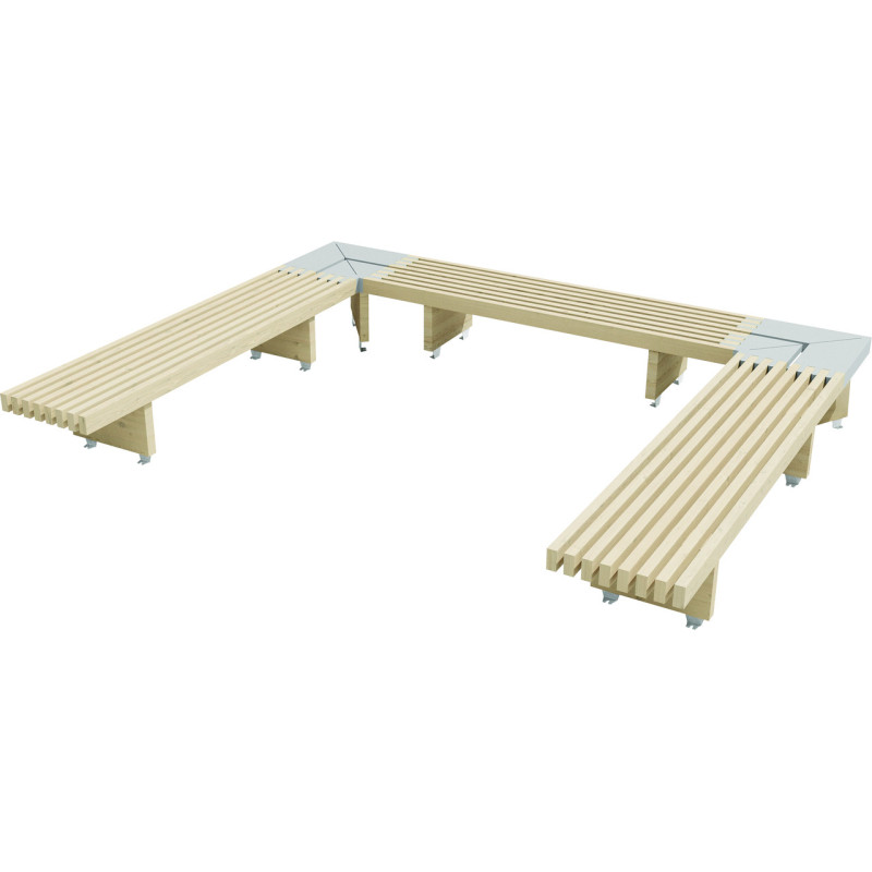 Banc bois MODULAM N°19 direct urbain